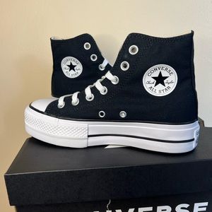 Converse High Top Lift Black - NEW IN BOX - size 5 women’s, size 3 boys